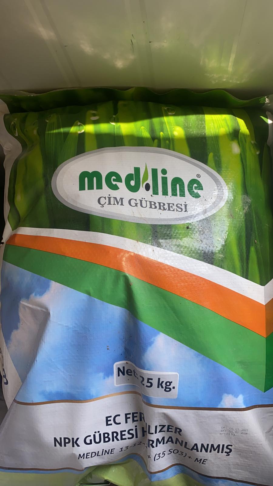 Çim Gübresi Medline 13+12+12+(35 So3)+ Me 25 Kg